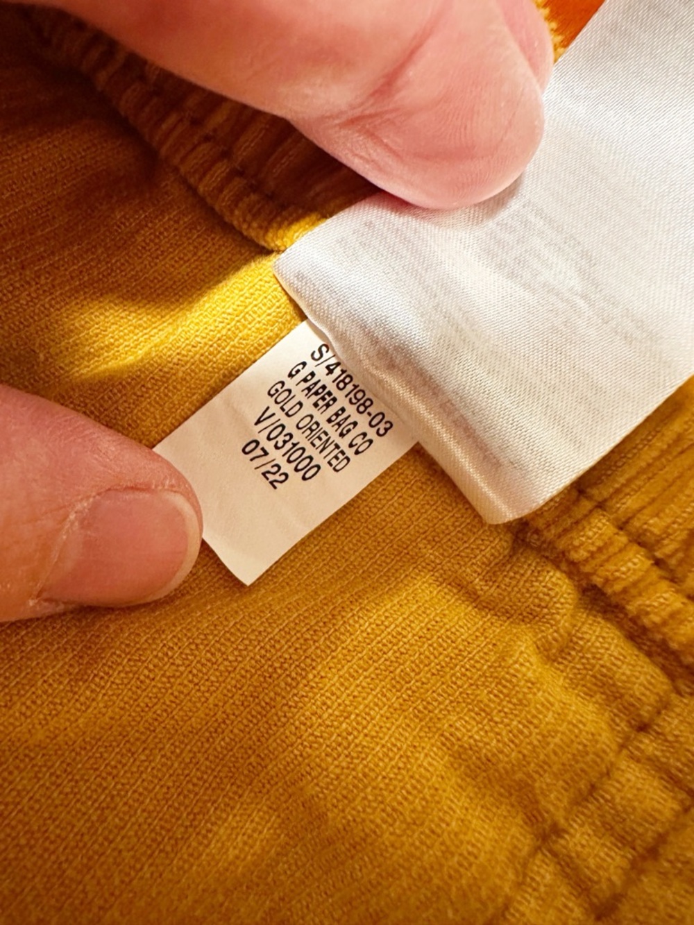 Old Navy Girls Mustard Yellow Corduroy Skirt Size XL 14-16 High Waisted - Picture 4 of 5